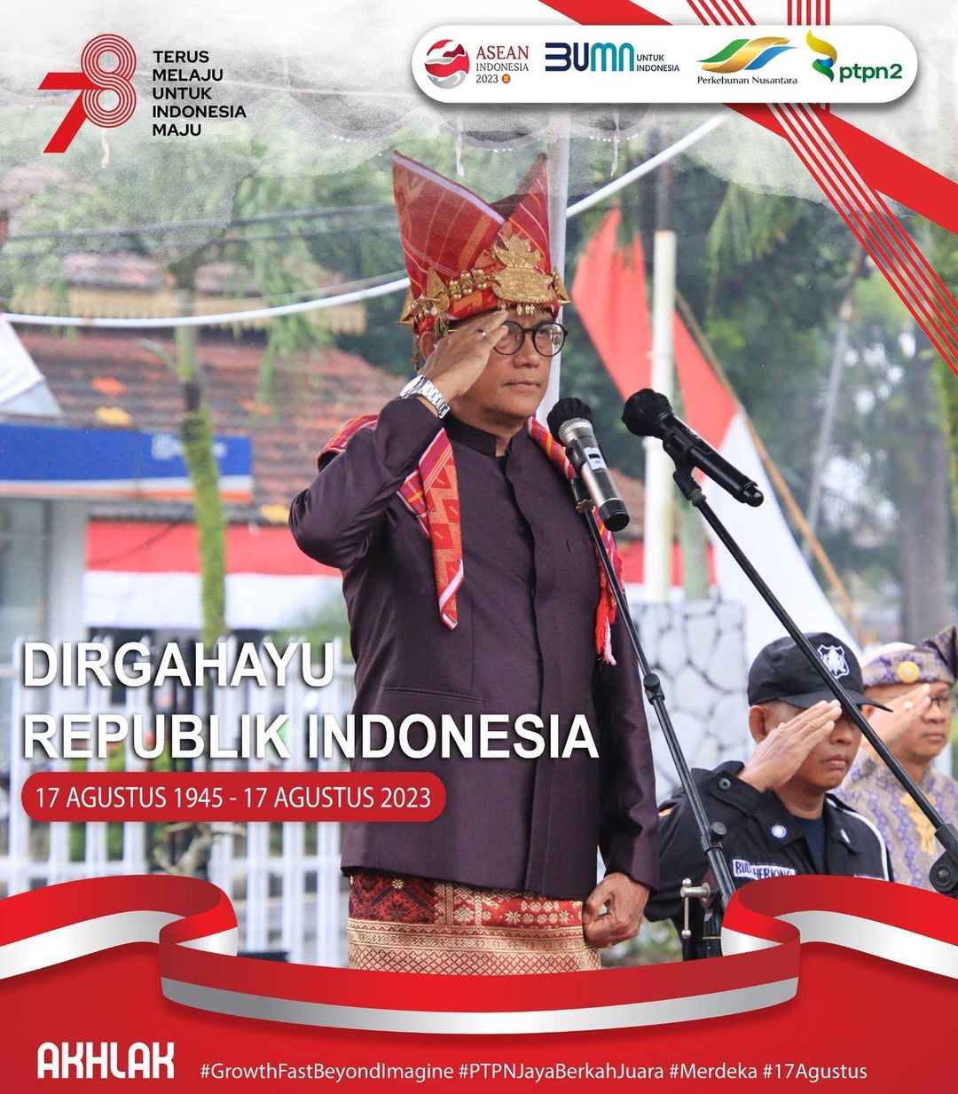Peringatan Hut Kemerdekaan Republik Indonesia Ke 78 Di Kantor Direksi Ptpn 2 Pt Perkebunan 4969